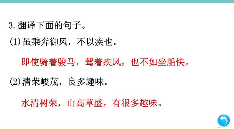 部编版八年级上册期末复习课件 专题9 文言文阅读（含答案）04