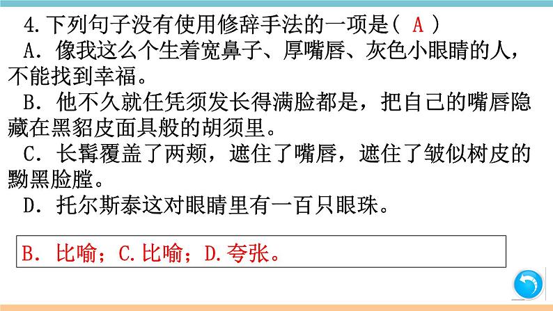 第二单元：8 列夫·托尔斯泰 习题课件（含答案）_部编八上05