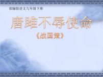 初中语文人教部编版九年级下册第三单元10* 唐雎不辱使命说课ppt课件