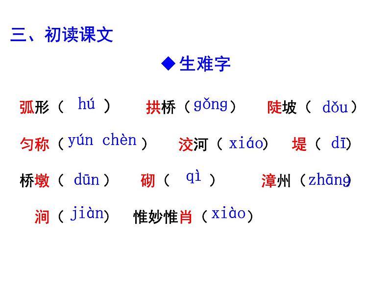 人教版八年级上册语文第五单元18《中国石拱桥》随堂课件第7页
