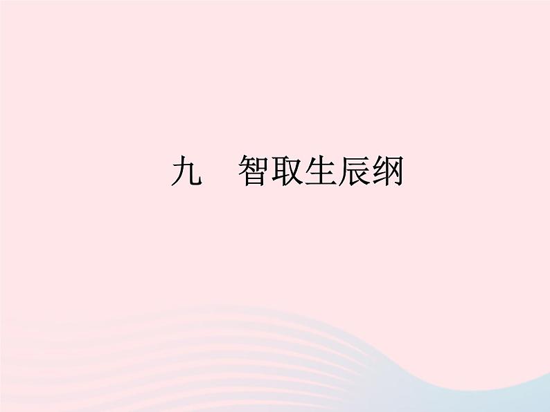 八年级下语文课件九  智取生辰纲_语文版（2016）01