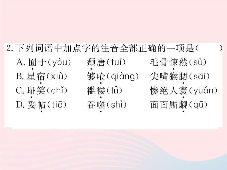 八年级语文下册专题三语病习题课件语文版 (2)03