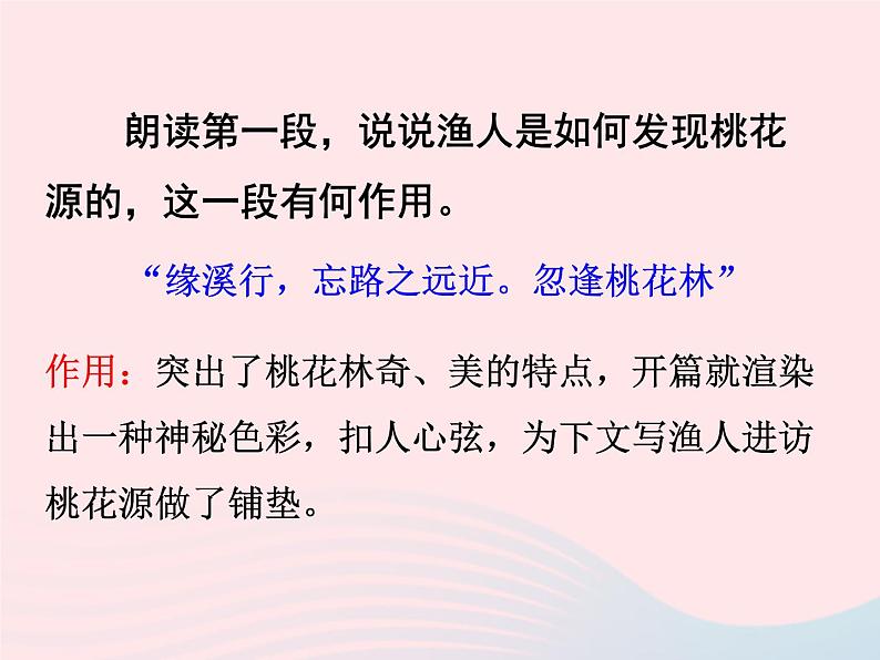 八年级下语文课件八年级语文下册第六单元二十二桃花源记第2课时课件语文版_语文版（2016）06