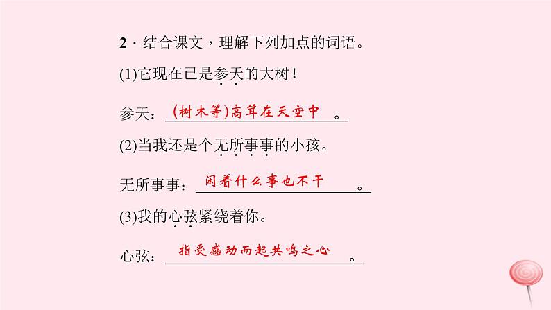 八年级语文上册第一单元4樵夫，别砍那棵树习题课件语文版08