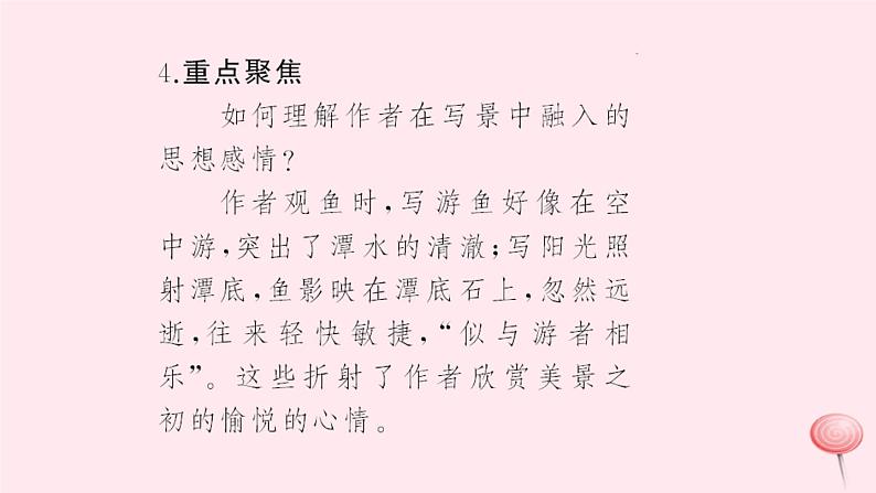 八年级语文上册第五单元19小石潭记习题课件语文版06