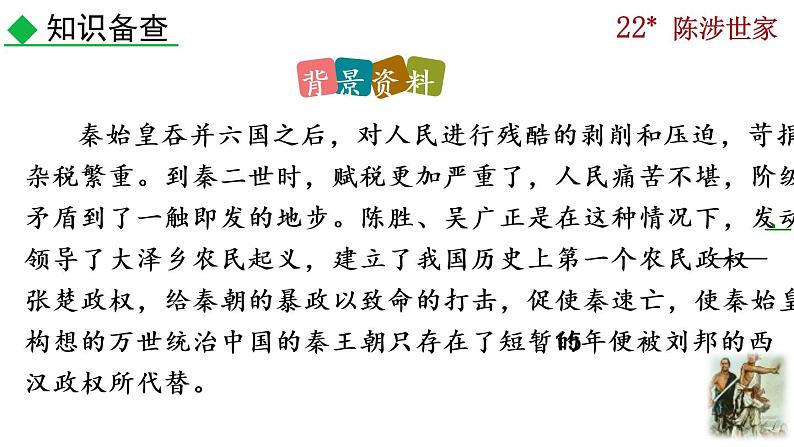 部编版九年级下册：22《陈涉世家》PPT课件+音频素材07