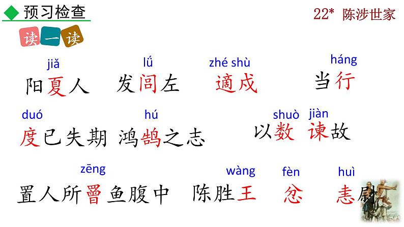 部编版九年级下册：22《陈涉世家》PPT课件+音频素材08