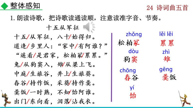 部编版九年级下册：24《诗词曲五首》PPT课件+音频素材07