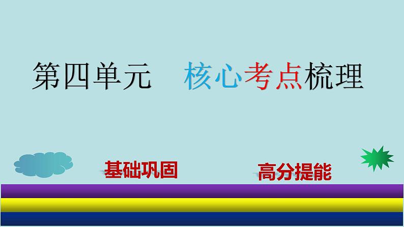 专题04 第四单元-2019-2020学年七年级下册语文期末单元核心考点梳理（复习课件）(共22张PPT)01