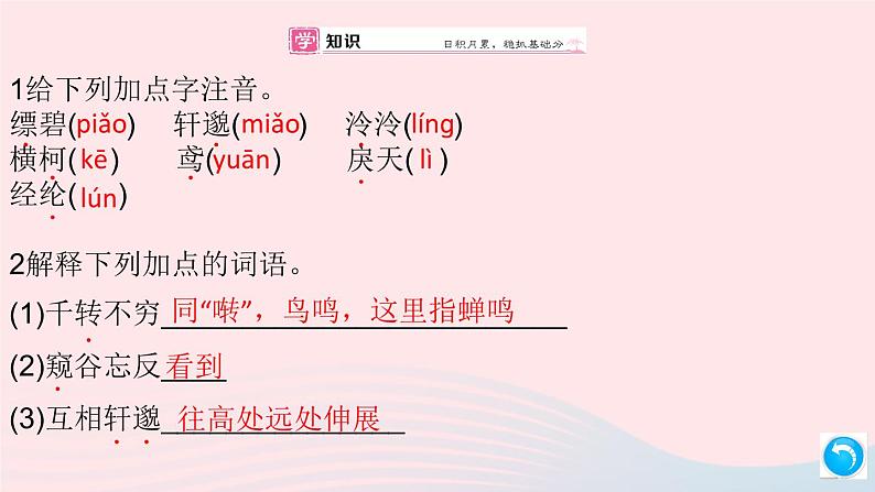 （安徽专版）八年级语文上册第三单元12与朱元思书课件新人教版05