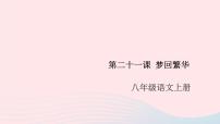 人教部编版八年级上册20* 梦回繁华优秀课件ppt