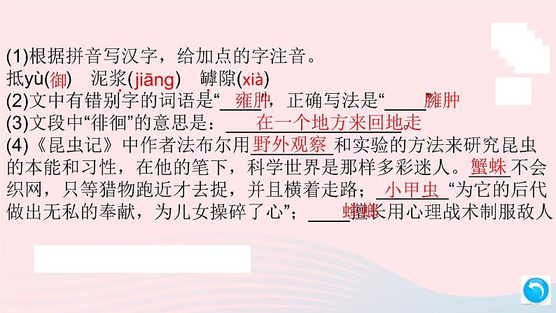 （安徽专版）八年级语文上册第五单元20蝉课件新人教版05