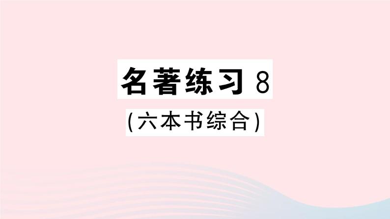 （河北专版）八年级语文上册第五单元名著练习8课件新人教版01