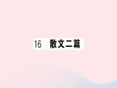 （湖北专版）八年级语文上册第四单元16散文两篇课件新人教版