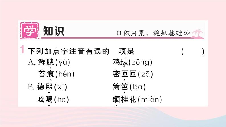 （湖北专版）八年级语文上册第四单元17昆明的雨课件新人教版02