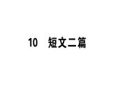 2019-2020学年（新人教版）八年级语文上册第三单元11短文二篇习题课件