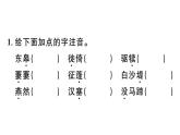 2019-2020学年（新人教版）八年级语文上册第三单元13唐诗五首习题课件