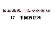 人教部编版八年级上册17 中国石拱桥获奖习题ppt课件