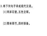 2019-2020学年八年级语文上册第三单元11短文二篇习题课件