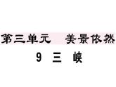 2019-2020学年八年级语文上册第三单元10三峡习题课件