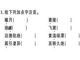 2019-2020学年八年级语文上册第三单元10三峡习题课件