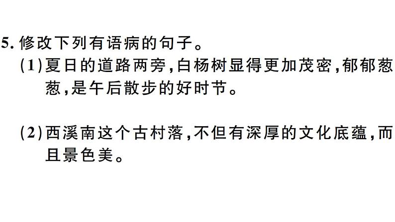 2019-2020学年八年级语文上册第四单元15白杨礼赞习题课件08