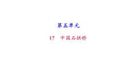 人教部编版八年级上册17 中国石拱桥习题课件ppt