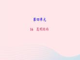 八年级语文上册第四单元17昆明的雨习题课件新人教版