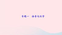八年级语文上册期末专题复习一语音与汉字习题课件新人教版