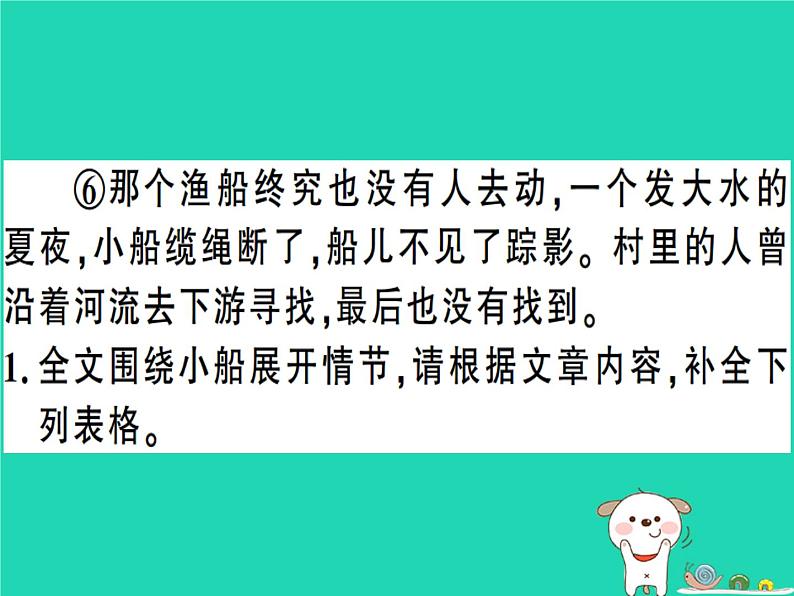 安徽专版2019春八年级语文下册专题复习六记叙文阅读习题课件新人教第7页
