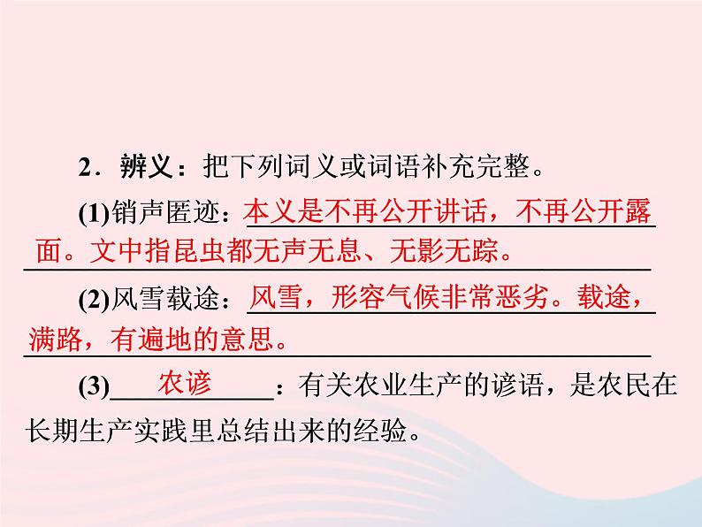 八年级语文下册第二单元第5课《大自然的语言》习题课件新人教版第3页