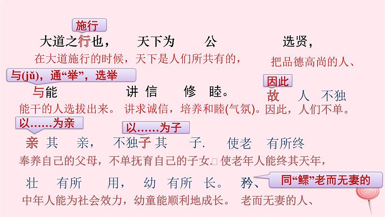 八年级语文下册第六单元22《礼记》二则大道之行也课件新人教版05