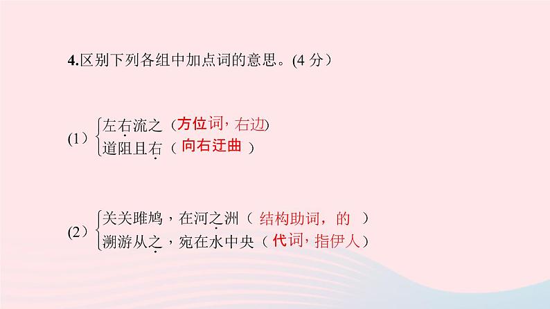八年级语文下册第三单元12《诗经》二首习题课件新人教版第7页