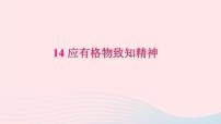 初中语文人教部编版八年级下册14 应有格物致知精神公开课习题课件ppt