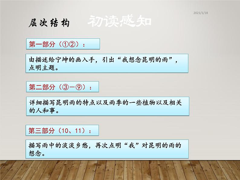 八年级上语文课件《昆明的雨》  人教版（2016部编版） (10)04