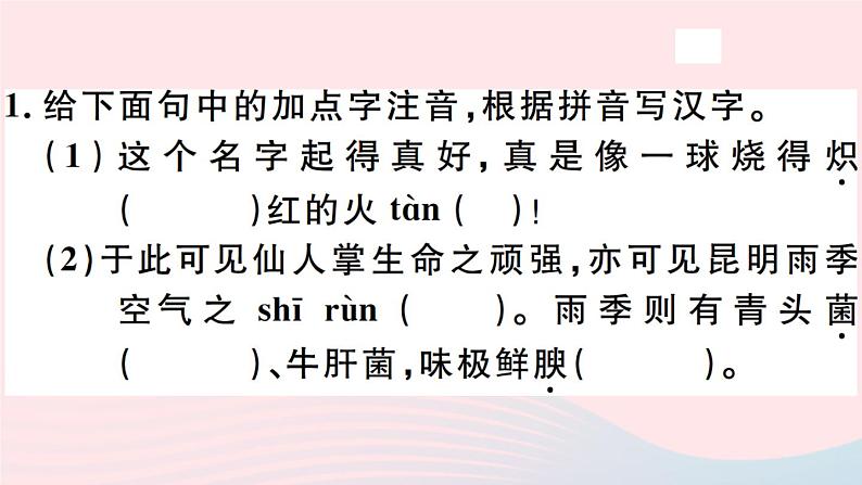 八年级上语文课件安徽专版第四单元17昆明的雨习题课件新人教版_人教版（2016部编版）02