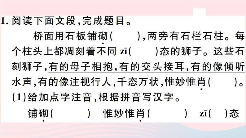 八年级上语文课件安徽专版第五单元18中国石拱桥习题课件新人教版_人教版（2016部编版）02