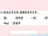 八年级上语文课件安徽专版第一单元3飞天凌空__跳水姑娘吕伟夺魁记习题课件新人教版_人教版（2016部编版）