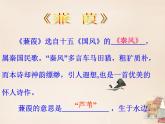 八年级下册语文课件《诗经二首 蒹葭》  人教版（2016部编版） (2)