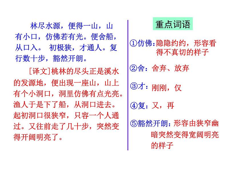 八年级下册语文课件《桃花源记》  人教版（2016部编版） (8)第7页