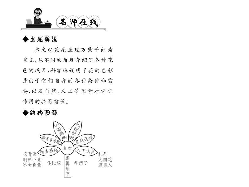 （语文版）八年级语文上册第五单元17花儿为什么这样红习题课件第4页