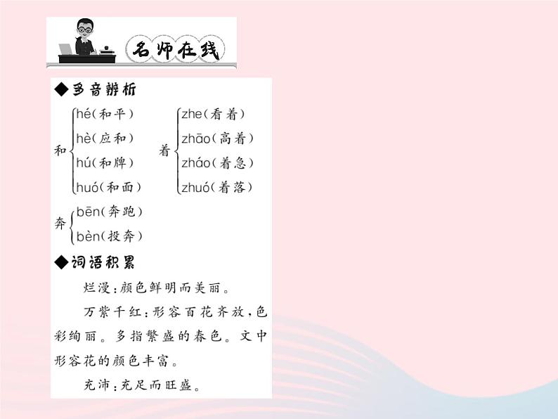 八年级语文上册第五单元17花儿为什么这样红习题课件（新版）语文版第3页