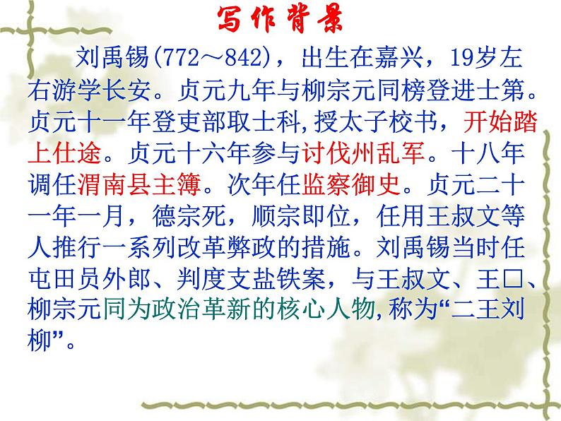 八年级上语文课件诗词曲五首 酬乐天扬州初逢席上见赠 (1)_鲁教版第3页