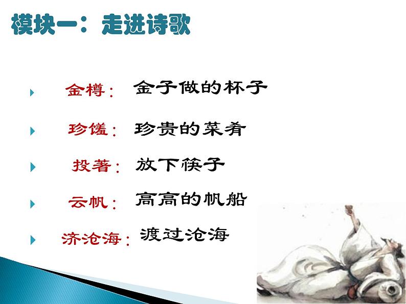 八年级上语文课件诗五首  行路难 (2)_鲁教版第5页