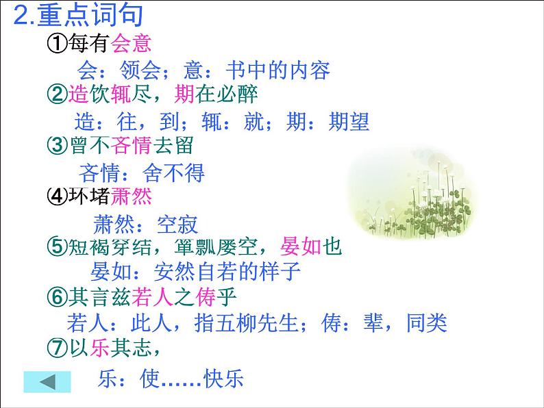 八年级上语文课件五柳先生传 (10)_鲁教版第7页