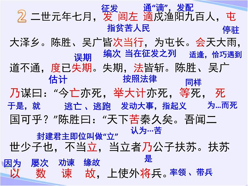 八年级下语文课件陈涉世家 (2)_鲁教版第7页