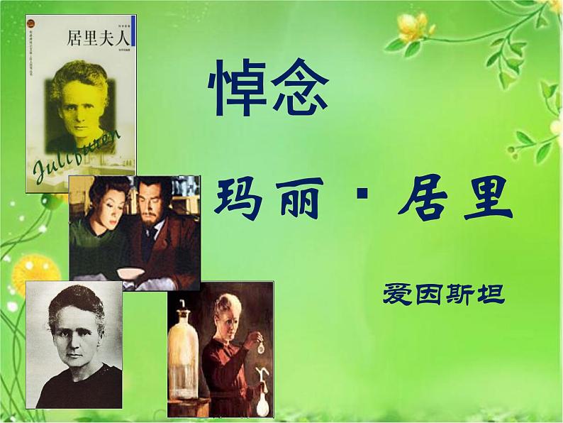 八年级下语文课件悼念玛丽·居里 (15)_鲁教版第1页