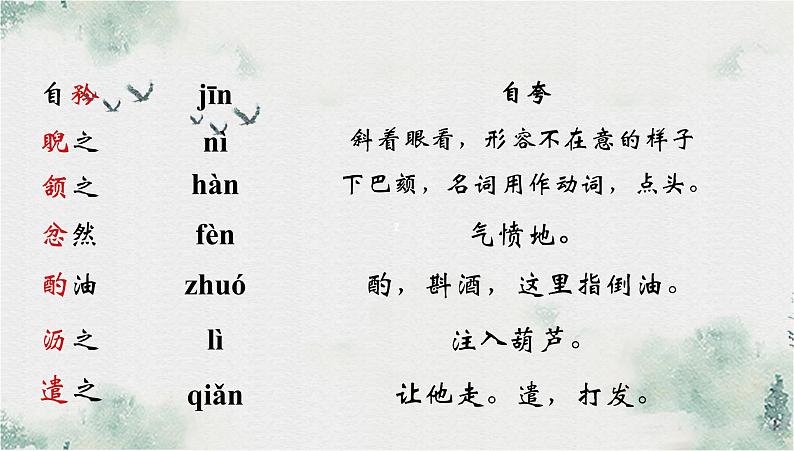 人教部编版七年级下册第12课《卖油翁》课件第7页