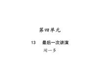 初中语文13 最后一次讲演优秀课件ppt