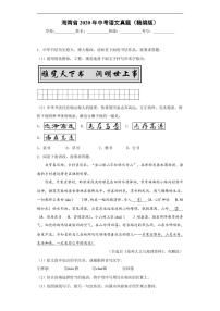 海南省2020年中考语文真题含解析